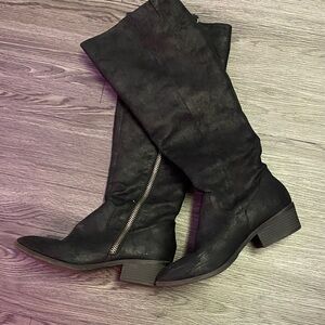 MIA Black Over the Knee Boots